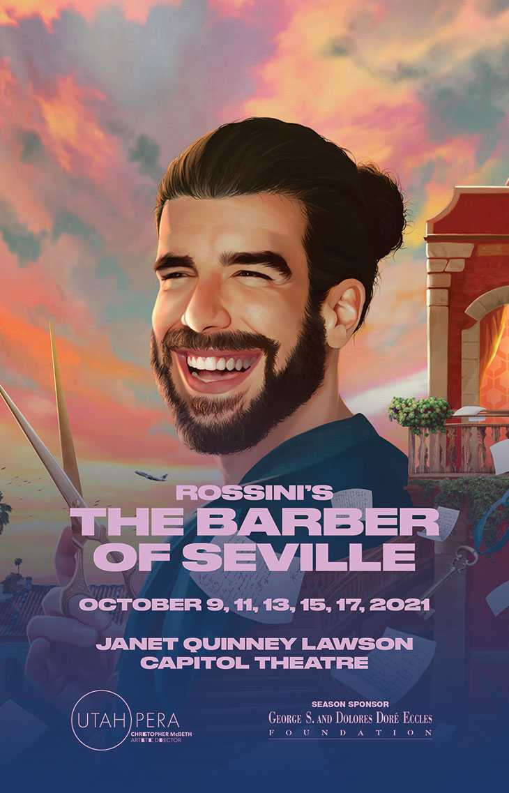 Utah Opera The Barber of Seville 2021 Cover