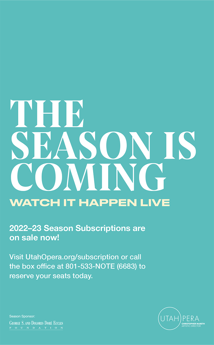 Utah Opera Season next season announcement